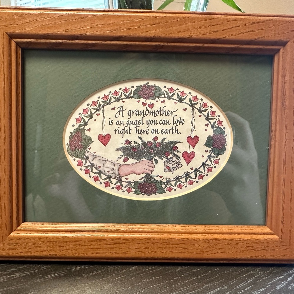 Creative Calligraphy vintage Grandmother sign